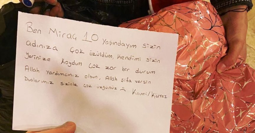 Minik yüreklerden yürekleri ısıtan davranış 