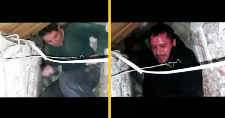 AK Partili Vekil, deprem enkazından 3 çocuk babası vatandaşı kurtardı!