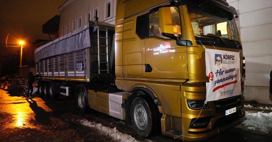 Körfez’den 25. tır bölgeye gönderildi