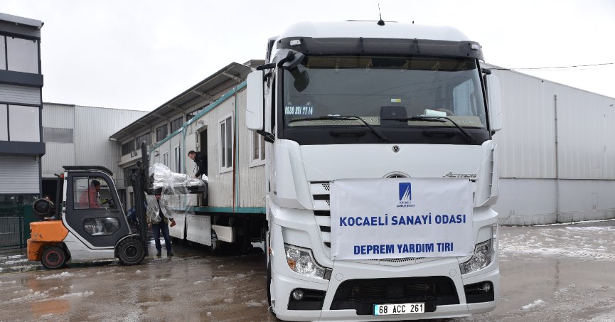 Kocaeli Sanayi Odası’ndan afet bölgesine Yardım Tır’ı