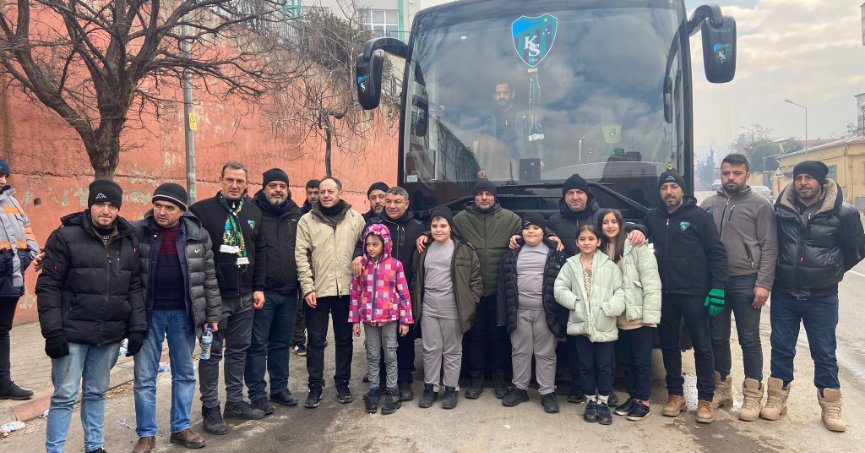 Kocaelispor’un yardımları depremzelere ulaştırıldı