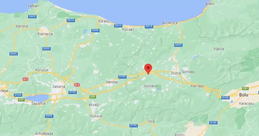 Düzce'de deprem meydana geldi