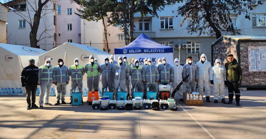 HATAY'DA DEZENFEKTE ÇALIŞMALARI ARALIKSIZ SÜRÜYOR