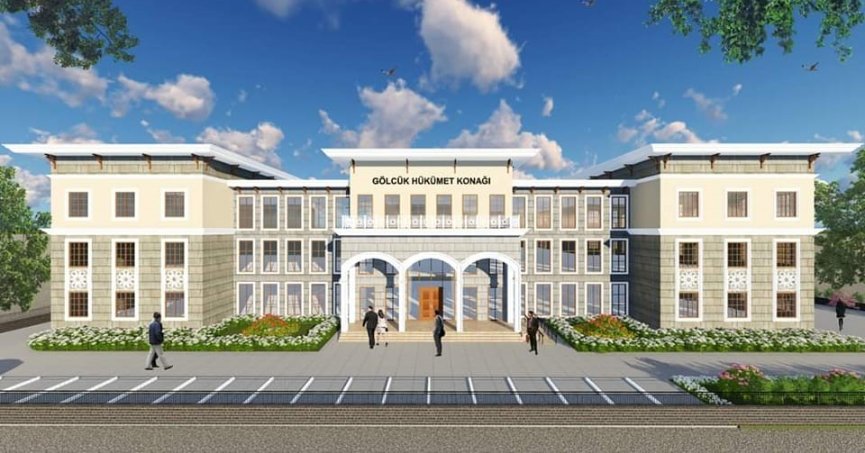 Yıkılan Gölcük Hükümet Konağı yeniden yapılacak