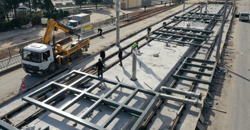 Kuruçeşme’de ray imalatı devam ediyor