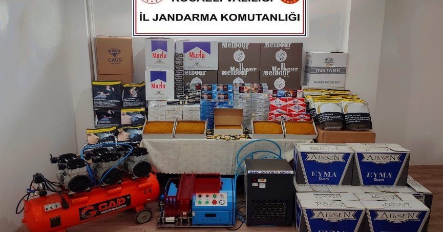 Kocaeli'de 333 bin 400 makaron ele geçirildi