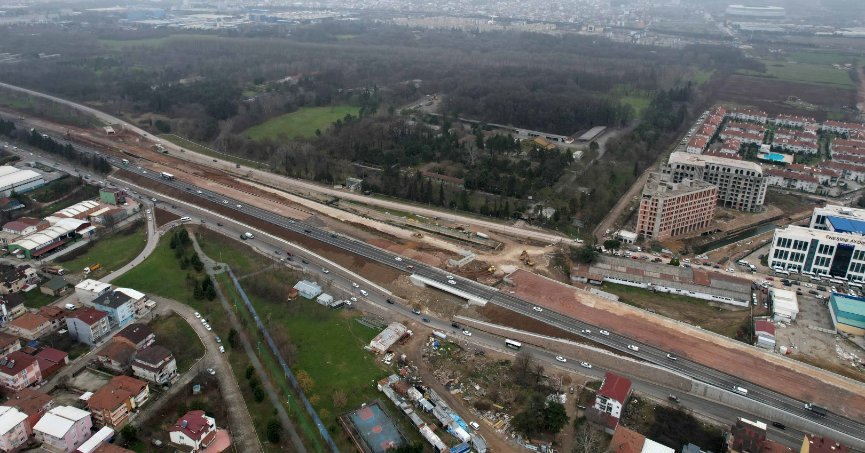 Alikahya Stadyum yolu süratle devam ediyor