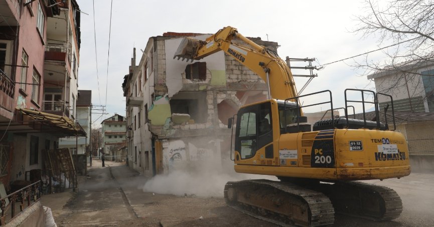 Mehmet Ali Paşa'da 7. binanın yıkımı da tamamlandı