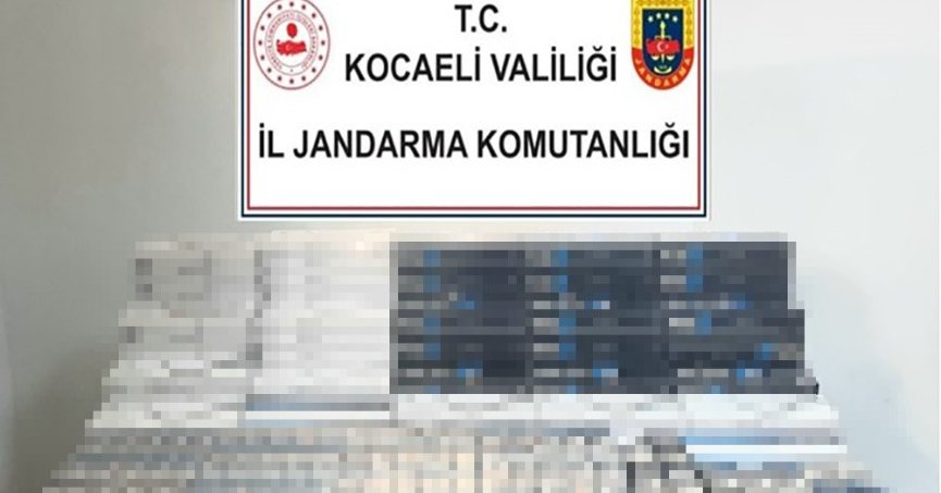 Kocaeli'de bin 280 paket kaçak sigara ele geçirildi