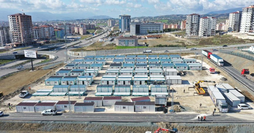 Büyükşehir Defne Konteyner Kenti’nde 1.200 depremzede barınacak
