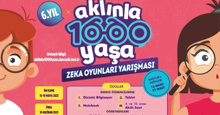 Büyükşehir’in “Aklınla 1000 Yaşa’’ zekâ oyunları yarışmasıyla;  Öğrenciler akıl dolu zaman geçirecek