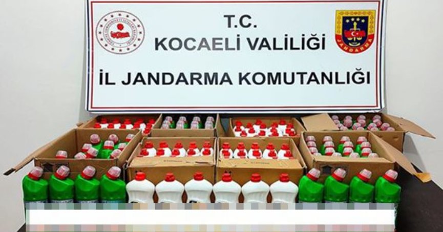 Kocaeli'de binlerce sahte deterjan ele geçirildi