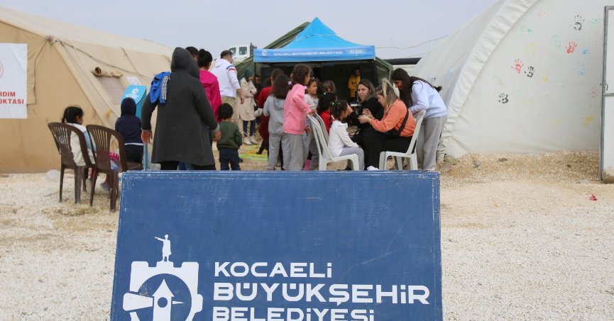 Çadır kentte çocuklar için özel etkinlikler