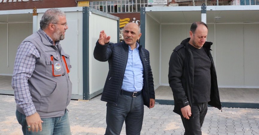 Pazarcık’a 30 konteynerden oluşacak ‘Kocaeli Çarşısı’ yapılıyor