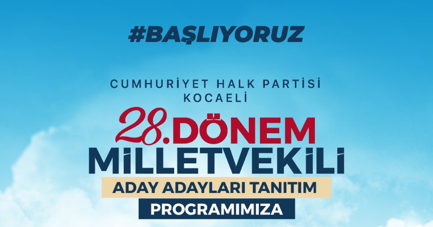 CHP Kocaeli’nin milletvekili aday adayları  kamuoyuna tanıtılacak