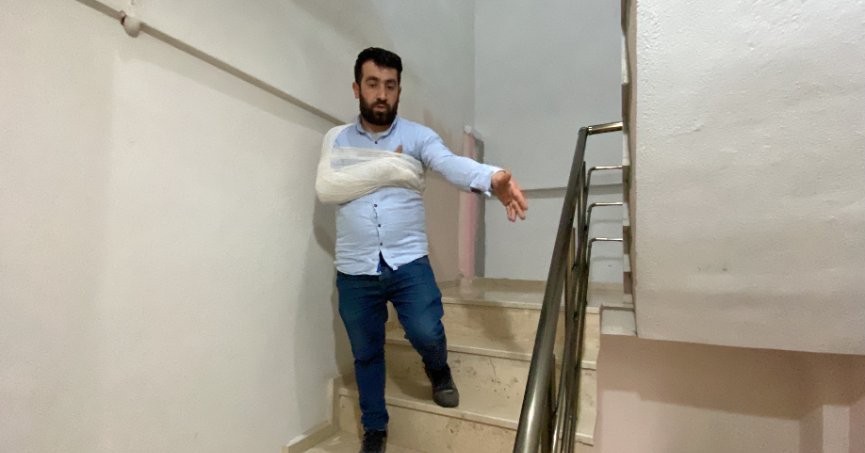 Ev sahibi ve kiracı arasında “merdivenden ittin” polemiği