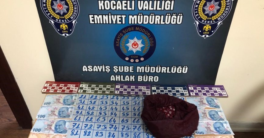 Kumar oynayanlara suçüstü baskın
