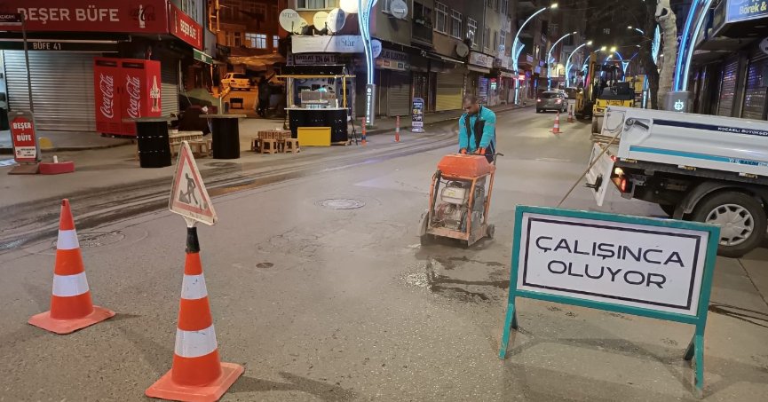 Yol Bakım Timi bozuk yol bırakmıyor