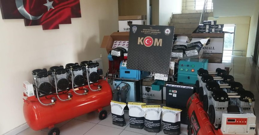 Kocaeli'de kaçakçılara operasyon: 3 gözaltı