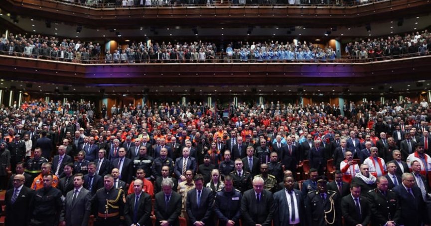 Kocaeli İtfaiyesi’ne Devlet Üstün Fedakârlık Madalyası