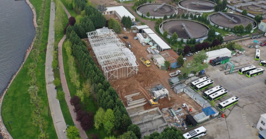 Büyükşehir’de 3 müdürlüğün hizmet vereceği binada çalışmalar sürüyor