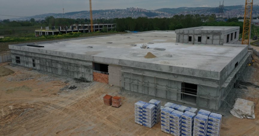 Gıda Üretim Tesisinde kaba inşaat tamam   