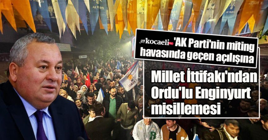 Millet İttifakı çareyi Ordu'lu Enginyurt'u getirmekte buldu.
