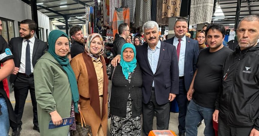 Sadettin Hülagü pazarı gezdi