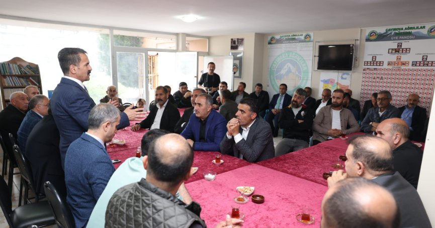 Ağrılılar, Milletvekili Yaman’ı ağırladı