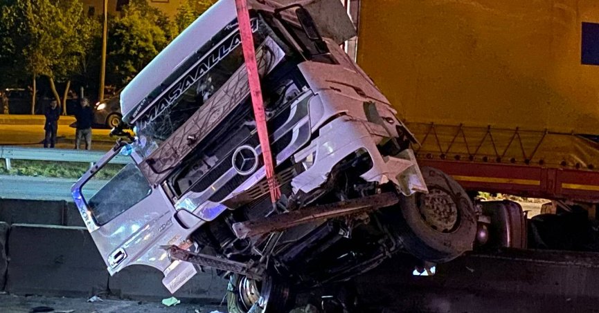 Feci kazadan burnu bile kanamadan kurtuldu