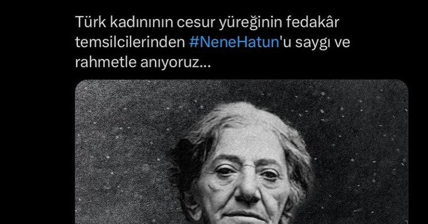 İyi Parti, Nene Hatun'u ölüm yılında Kara Fatma görseliyle andı