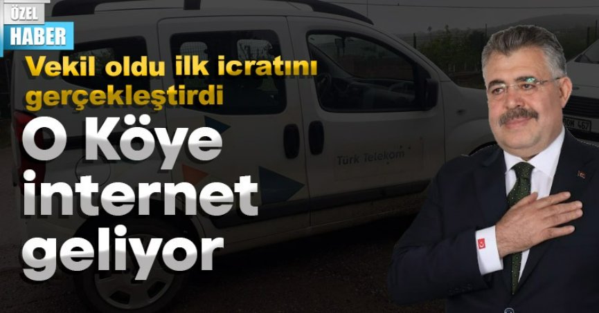O KÖYE İNTERNET GELİYOR