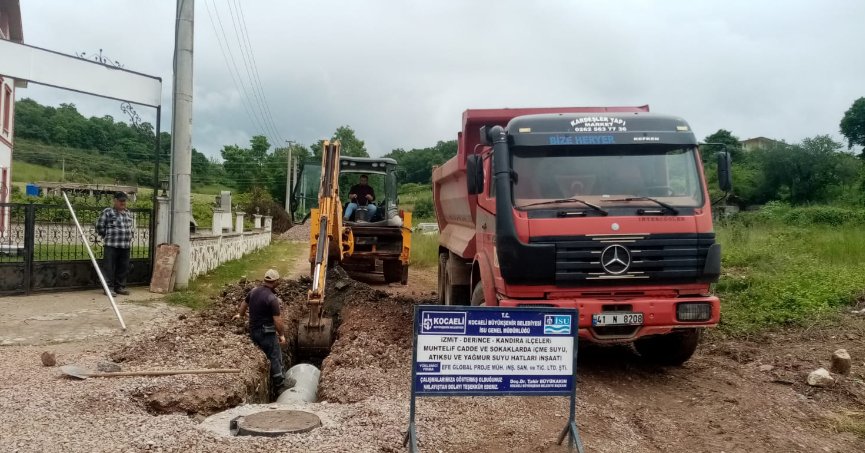 KANDIRA KEFKEN’E YENİ YAĞMUR SUYU HATTI