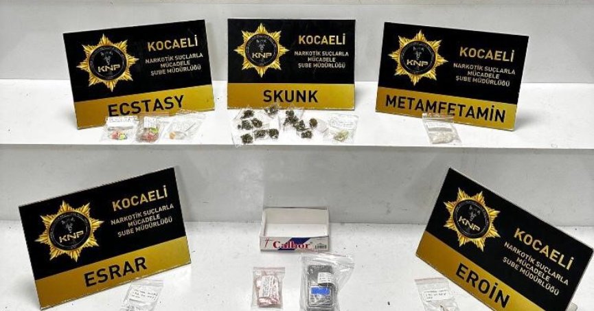 Kocaeli'de uyuşturucu ve sahte alkol operasyonu
