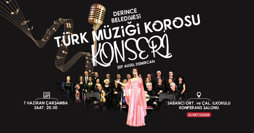 Derince’de Türk Müziği Korosu Konseri