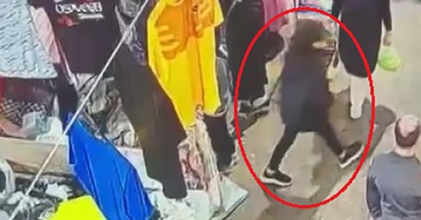 Hırsızlığa alet ettiği kız çocuğuna çantayı çaldırdı