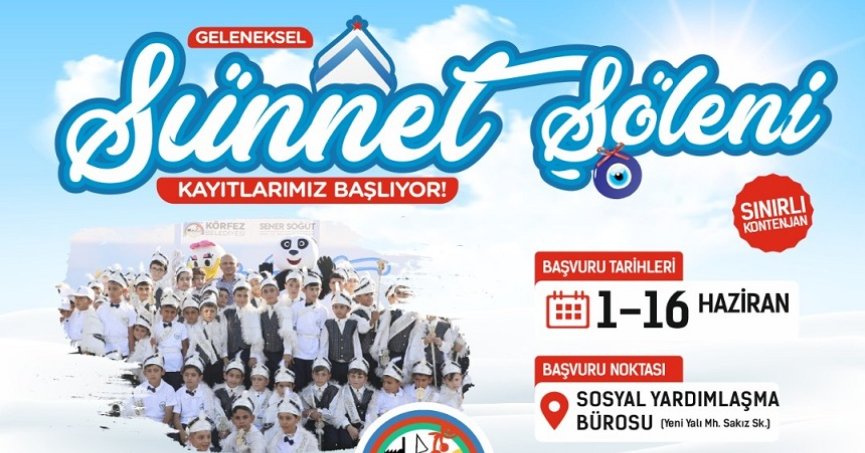 Körfez’de toplu sünnet şöleni kayıtları başladı