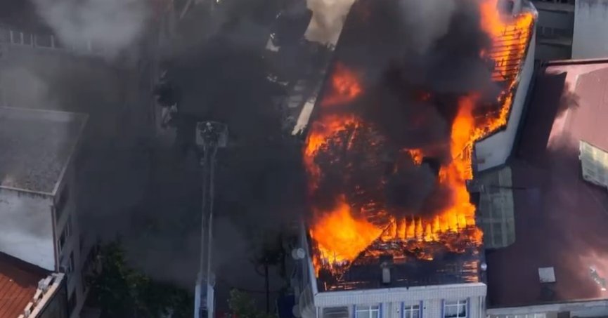 Alev alev yanmıştı, yeni görüntüleri ortaya çıktı