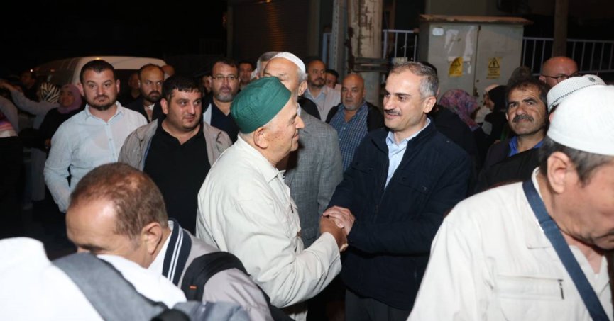 Hacı adayları kutsal topraklara uğurlandı