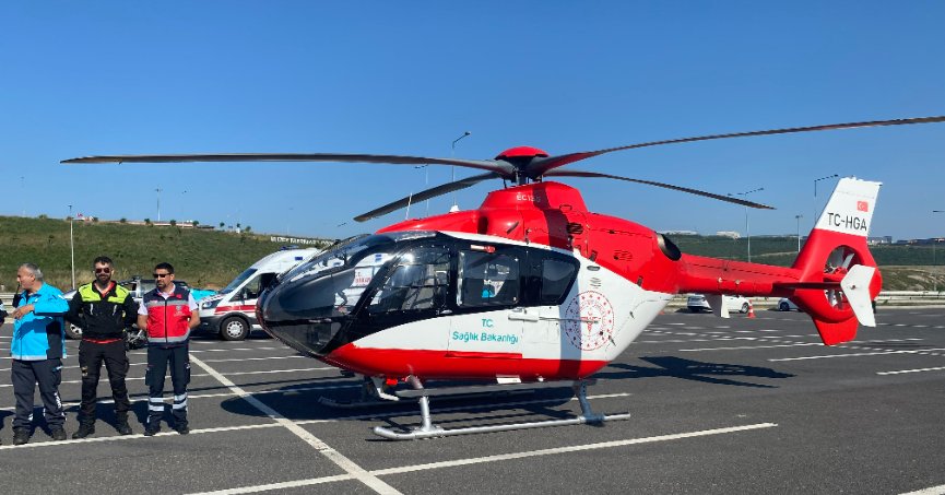 Kuzey Marmara'ya helikopter indi, gören dönüp bir daha baktı