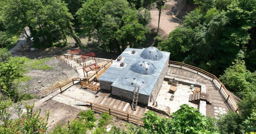 19. yüzyıldan kalma hamamın restorasyon çalışmaları son aşamada