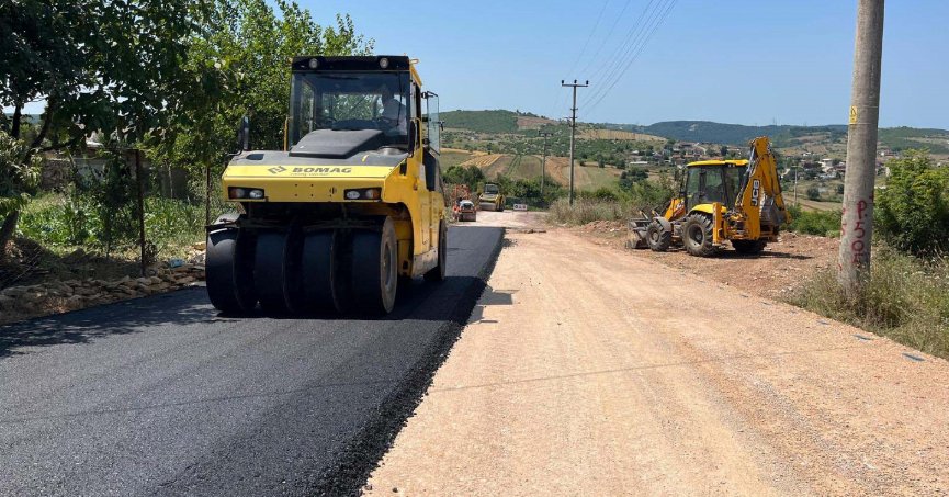 Körfez Alihocalar yolu asfaltlandı