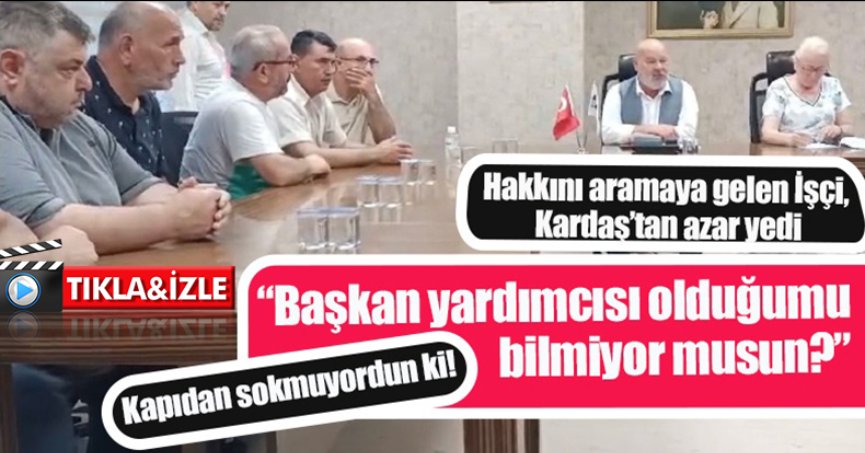 HAKKINI ARAMAYA GELEN İŞÇİ KARDAŞ'TAN AZAR YEDİ!