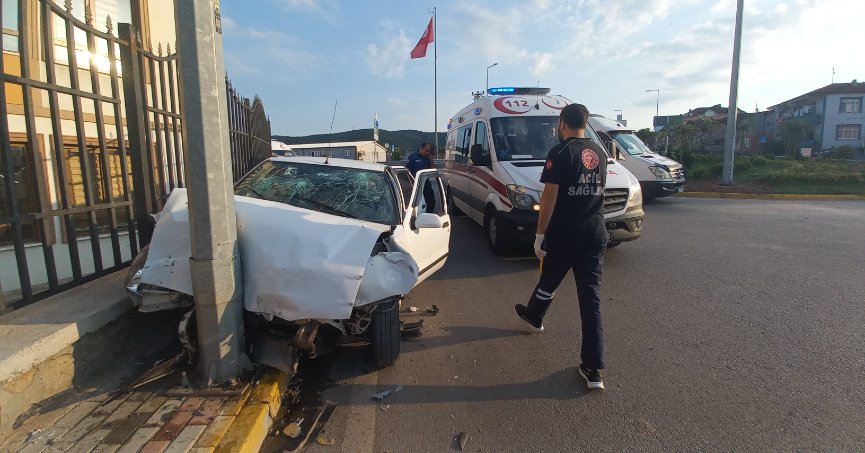 İşe gitmek için yola çıktı, alkollü sürücünün aracına arkadan çarpmasıyla şoke oldu