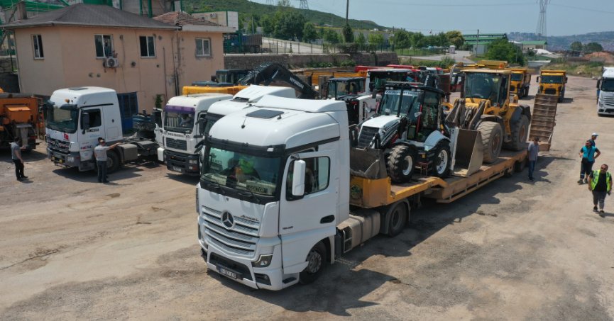 Büyükşehir’in 2. yardım kafilesi Bartın’a uğurlandı