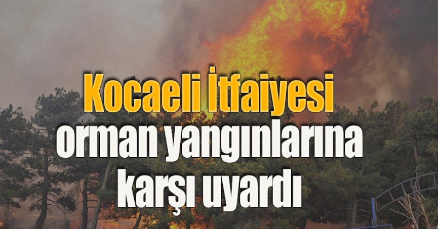 Kocaeli İtfaiyesi orman yangınlarına karşı uyardı