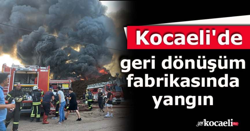 Kocaeli'de geri dönüşüm fabrikasında yangın