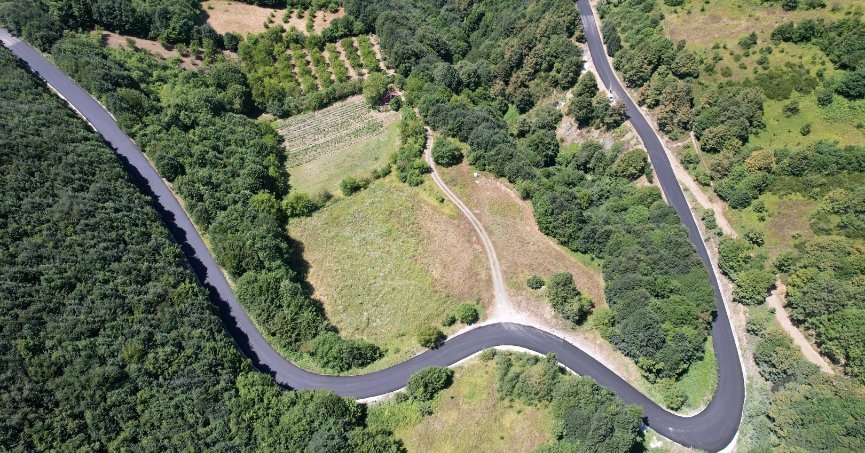 Karamürsel Senaiye-İznik yolu asfaltlandı