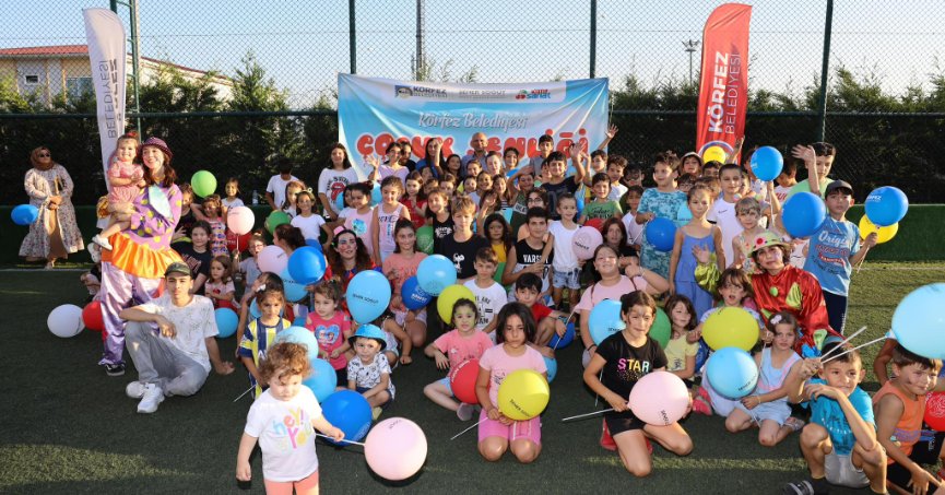 Körfez’de çocuklar gönüllerince eğleniyor