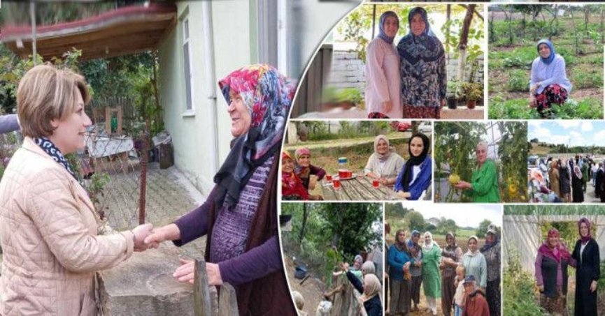 AK KADINLARDAN 12 İlçede  244 KÖY ZİYARETİ